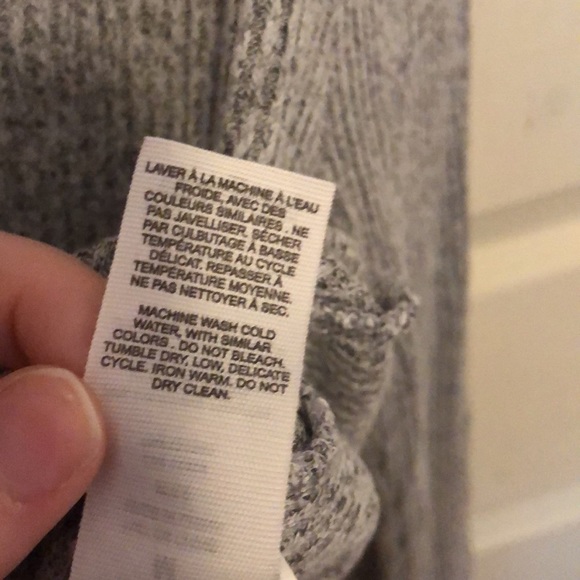 Garage Gray Ruched Long Sleeve Crop Top - Picture 8 of 8